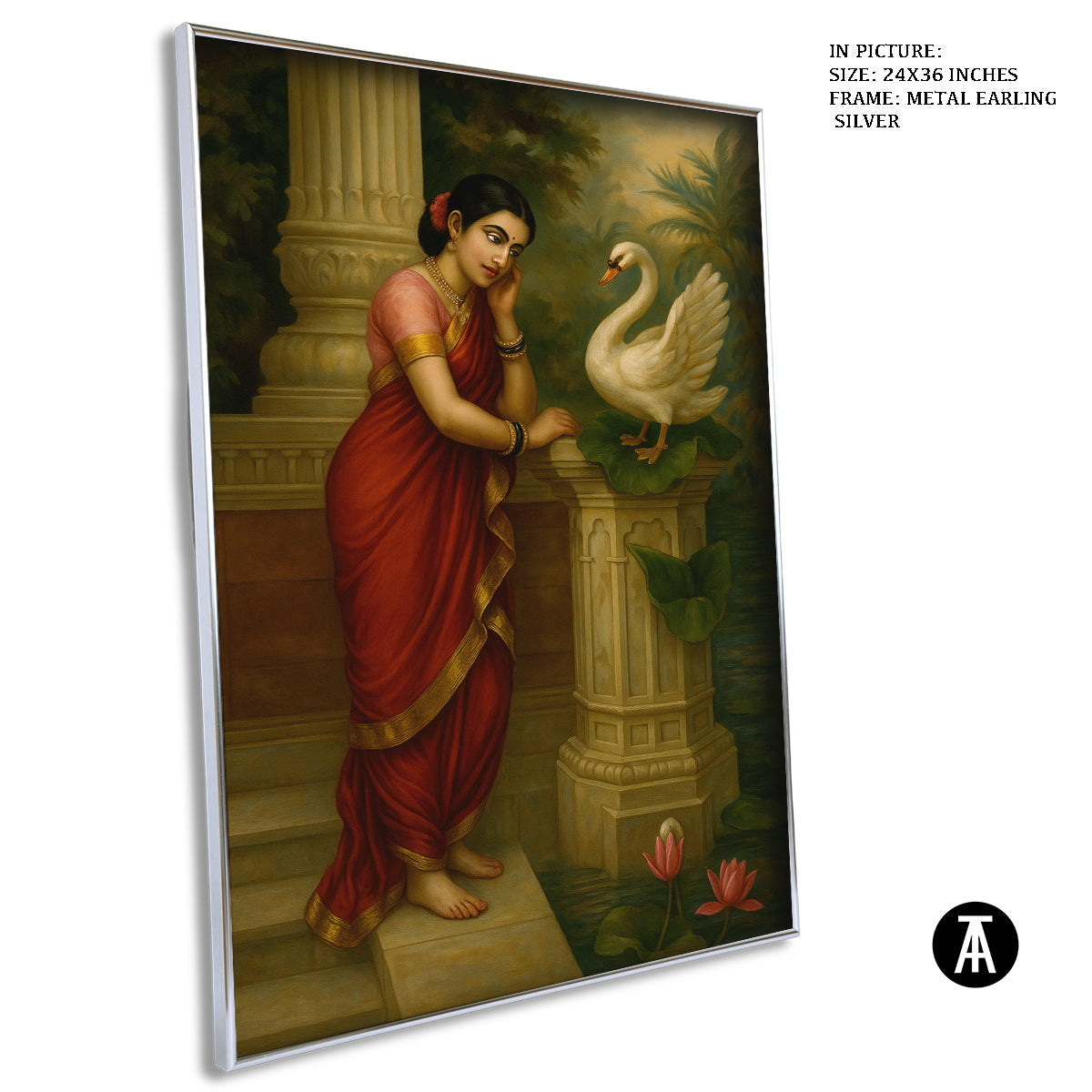 Artwork in Metal Earling Silver Frame