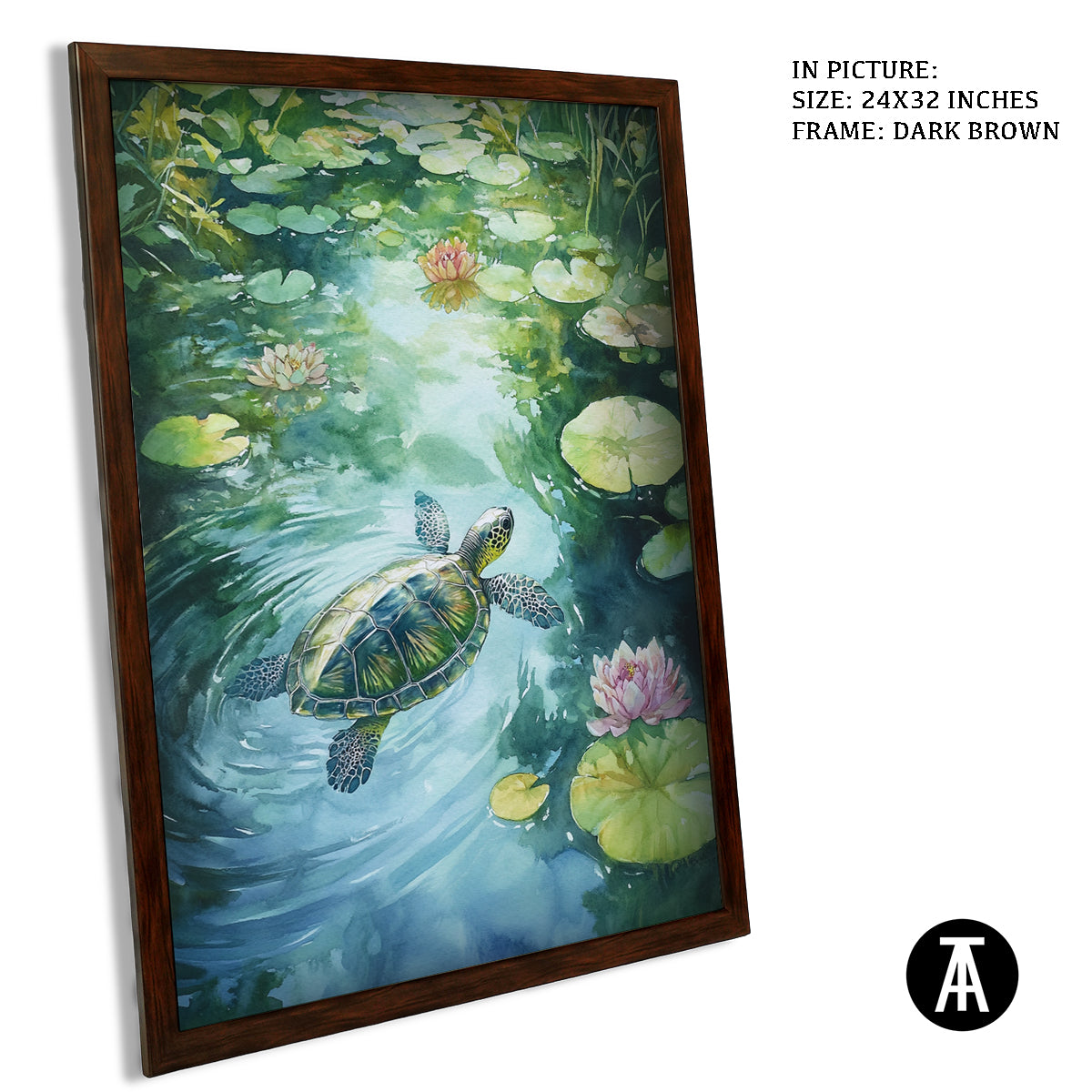 Artwork in Metal Champagne Gold Frame
