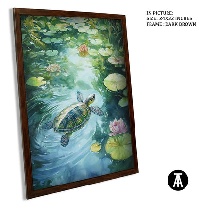Artwork in Metal Champagne Gold Frame