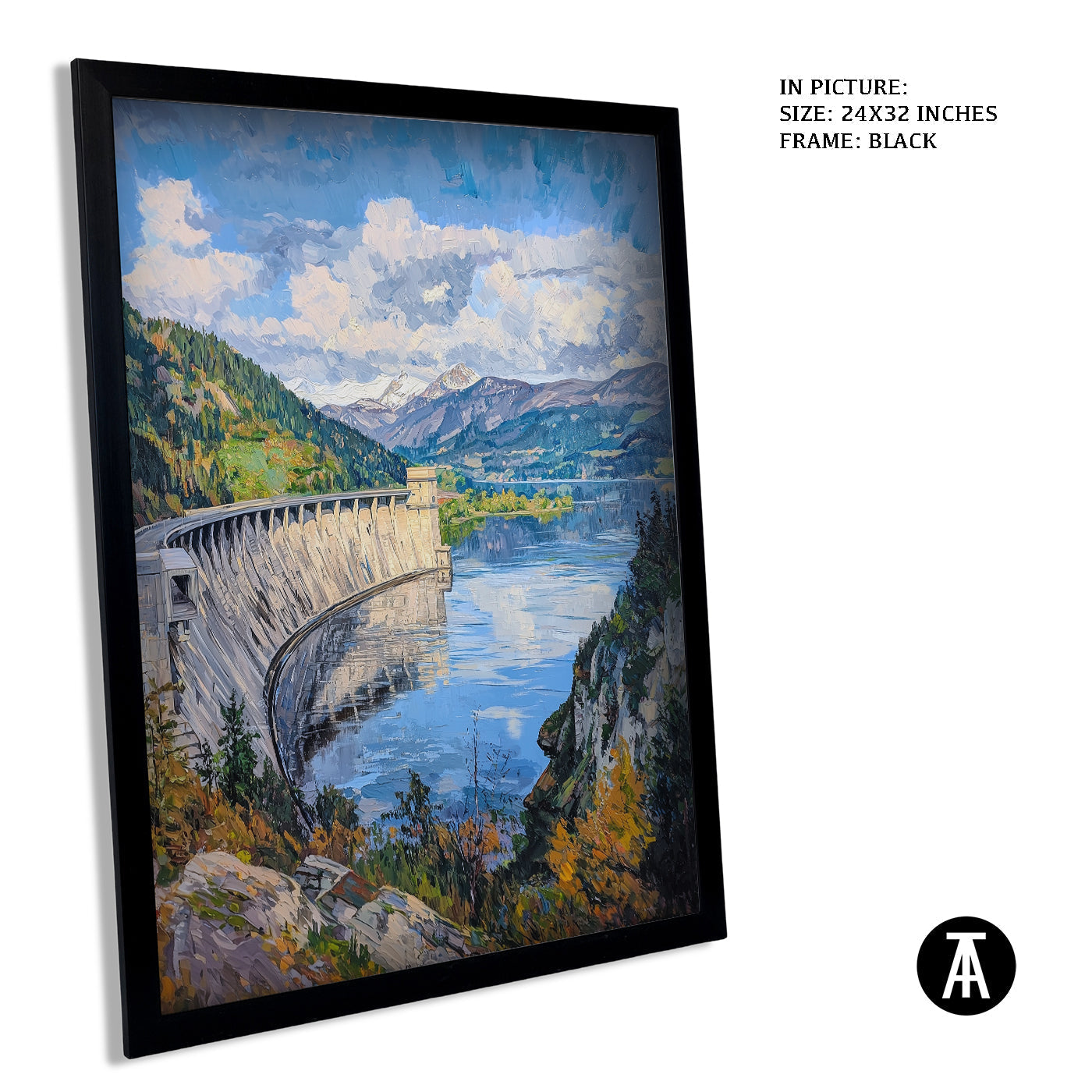 Artwork in Metal Earling Silver Frame