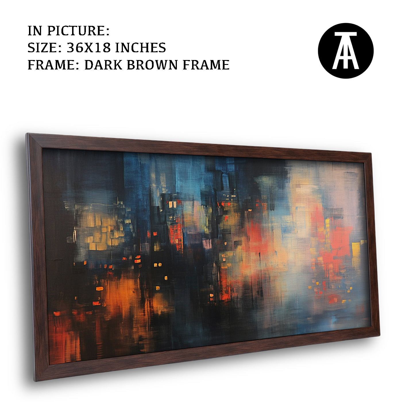 Artwork in Metal Champagne Gold Frame