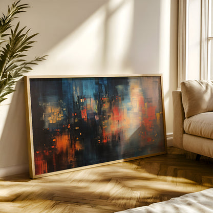 Modern Art Painting in a Lifestyle Setting