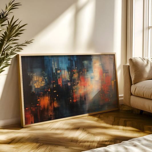 Modern Art Painting in a Lifestyle Setting
