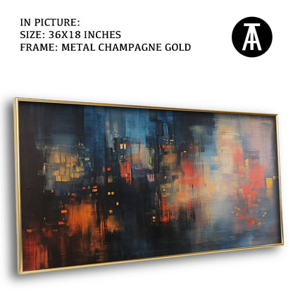 Artwork in Light Brown Frame