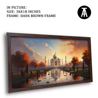 Artwork in Metal Champagne Gold Frame