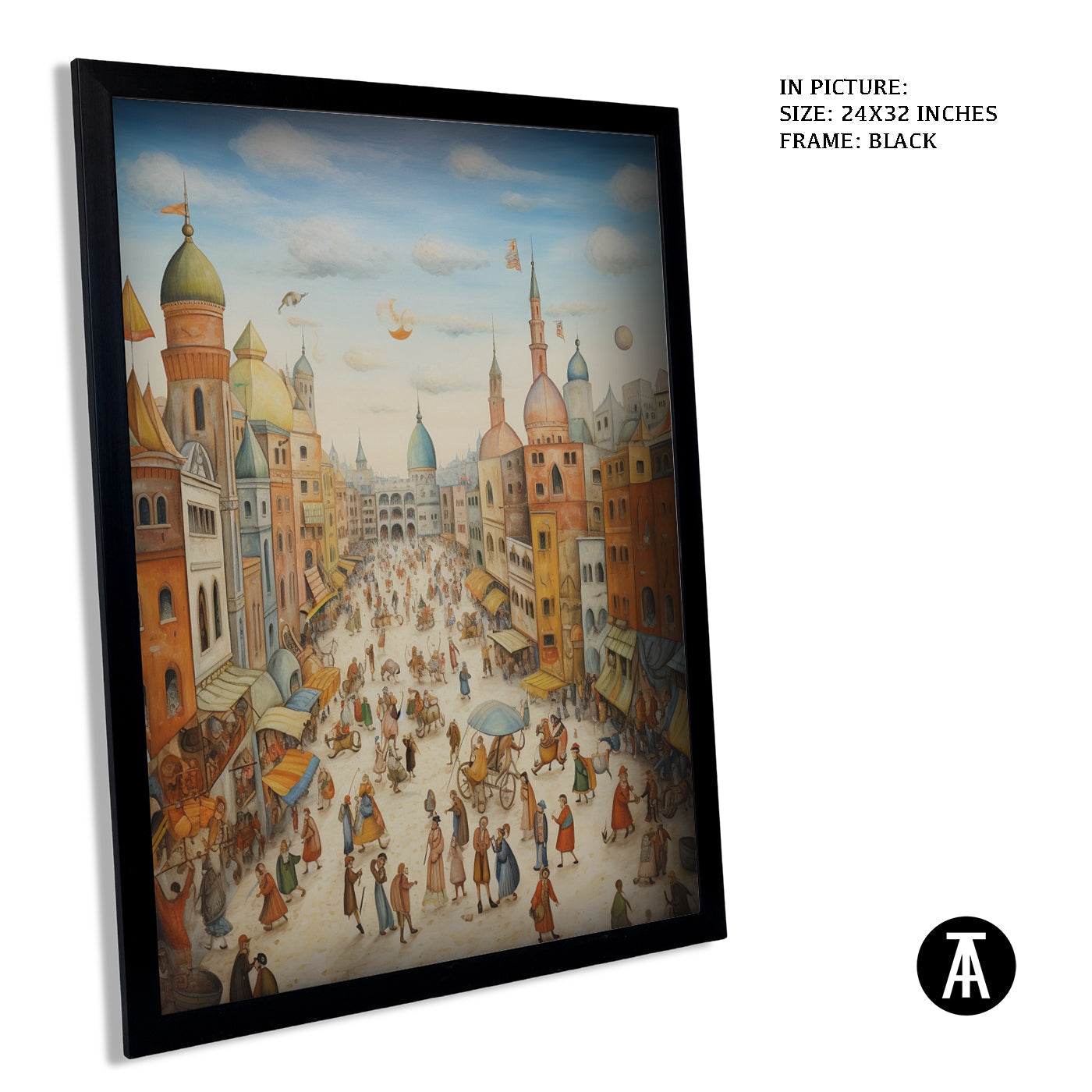 Artwork in Metal Earling Silver Frame