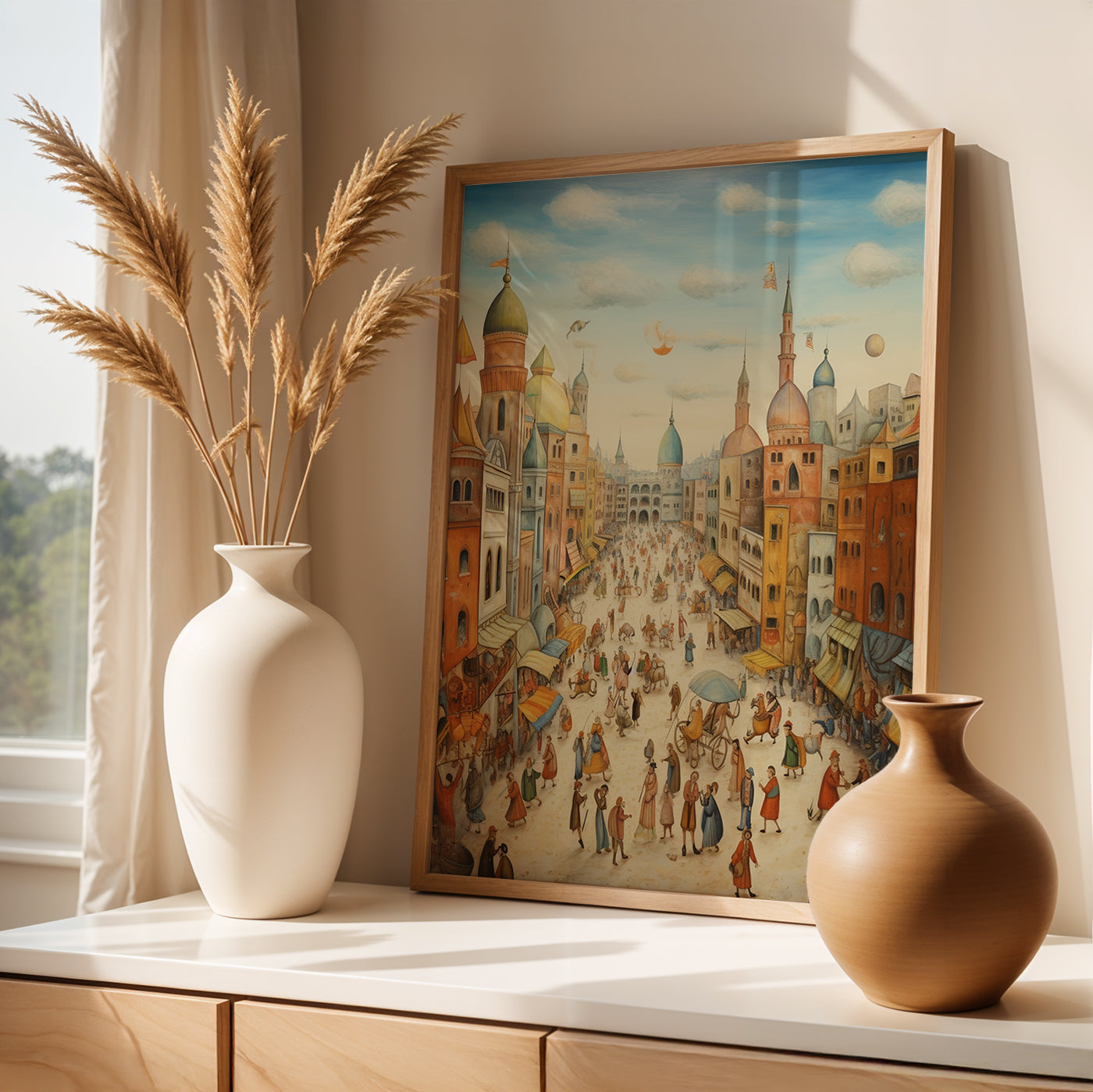 Istanbul Painting in a Lifestyle Setting