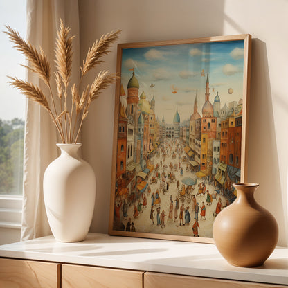 Istanbul Painting in a Lifestyle Setting