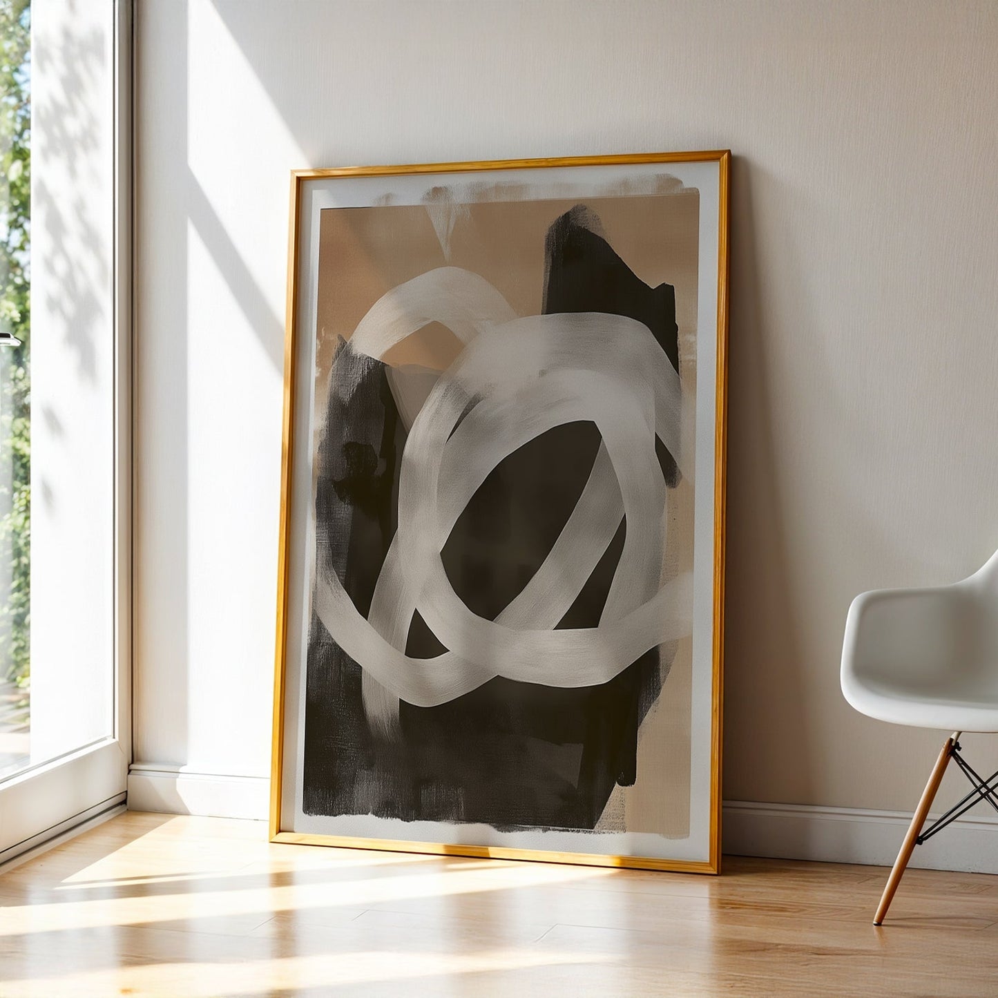 Abstract Art in a Lifestyle Setting Tangled Glitch by NYC Abstract