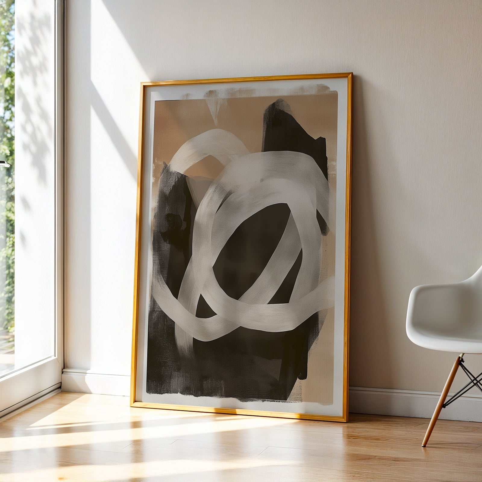 Abstract Art in a Lifestyle Setting Tangled Glitch by NYC Abstract