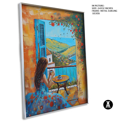Artwork in Metal Earling Silver Frame
