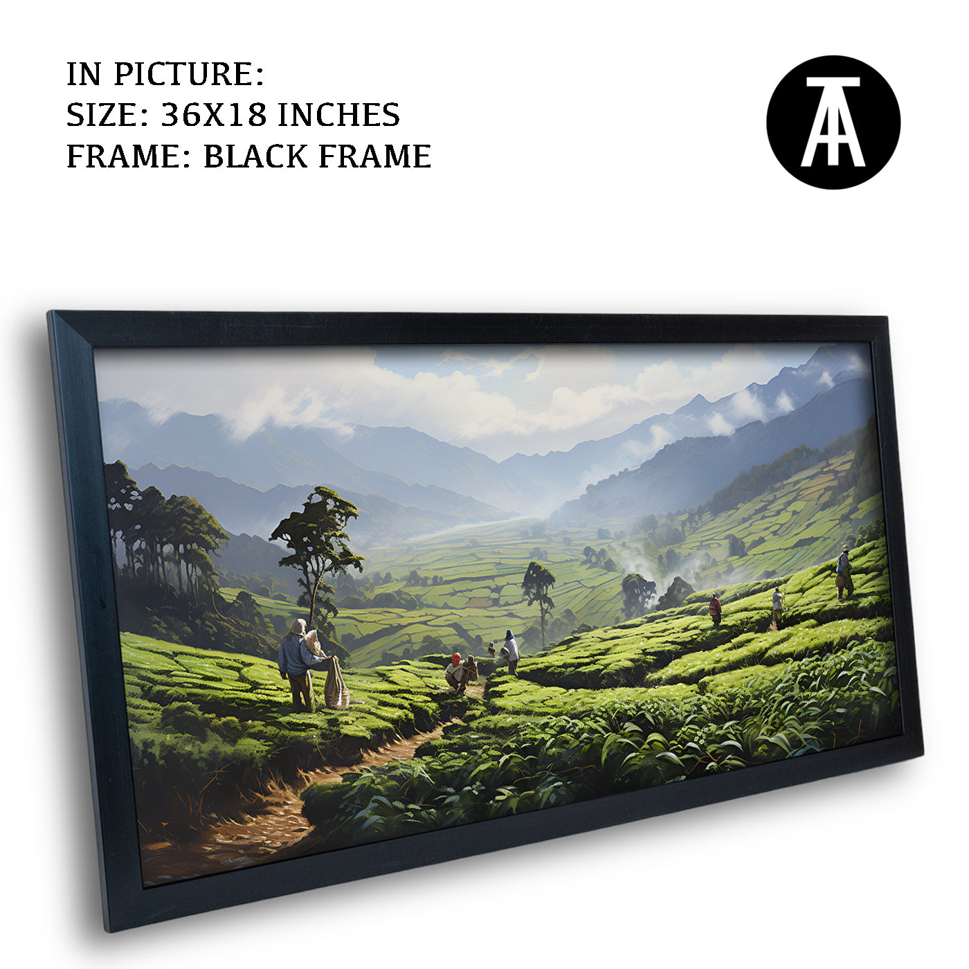 Artwork in Metal Earling Silver Frame
