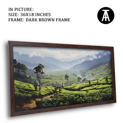 Artwork in Metal Champagne Gold Frame
