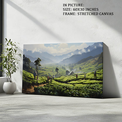 Artwork in Natural Wood Frame