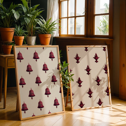 Heritage Indian Painting in a Lifestyle Setting