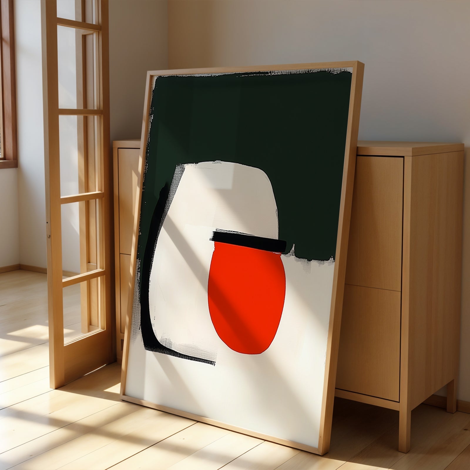 Abstract Painting for Home Temporal Red by NYC Abstract