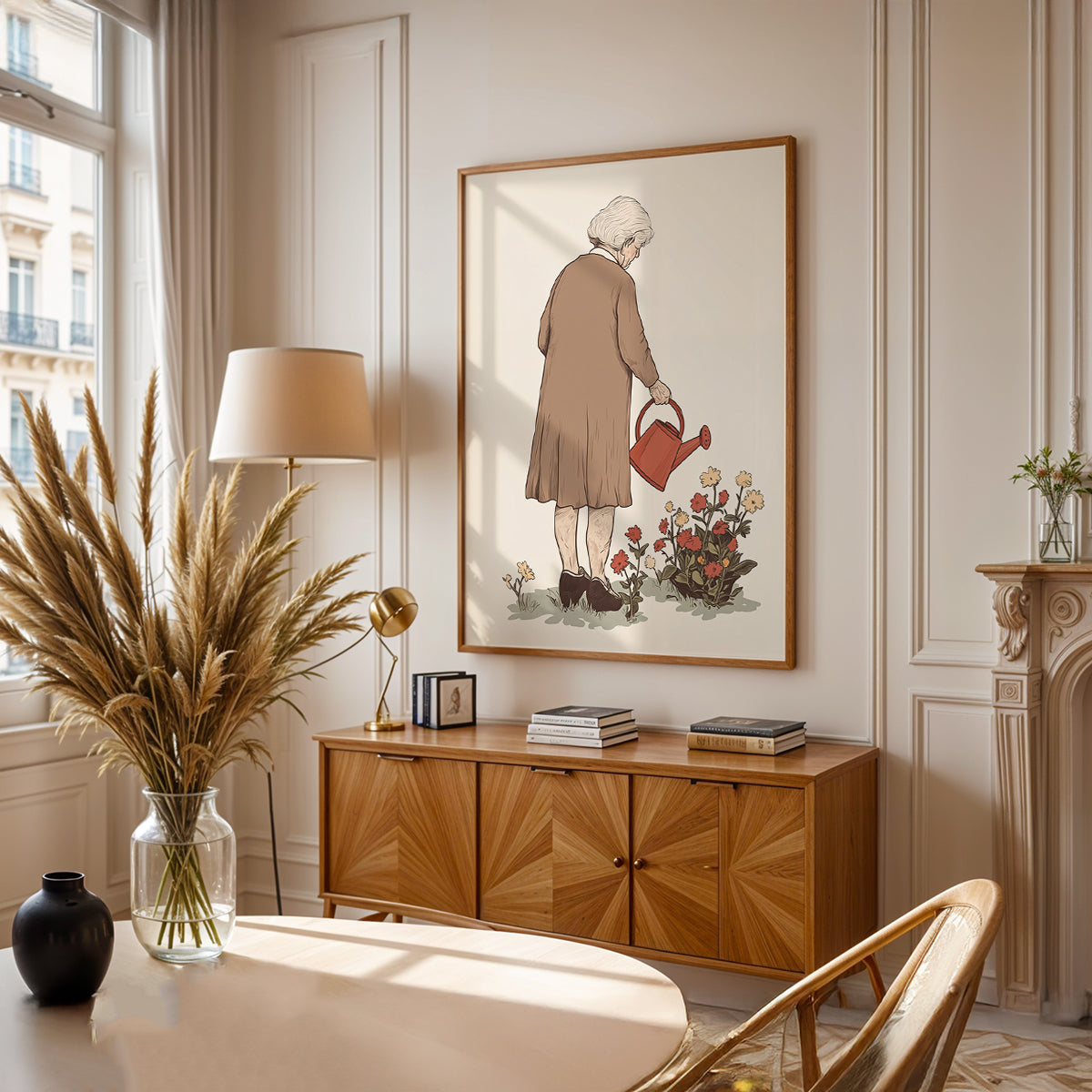 Minimalist Painting in a Lifestyle Setting