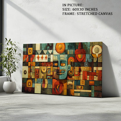 Artwork in Natural Wood Frame