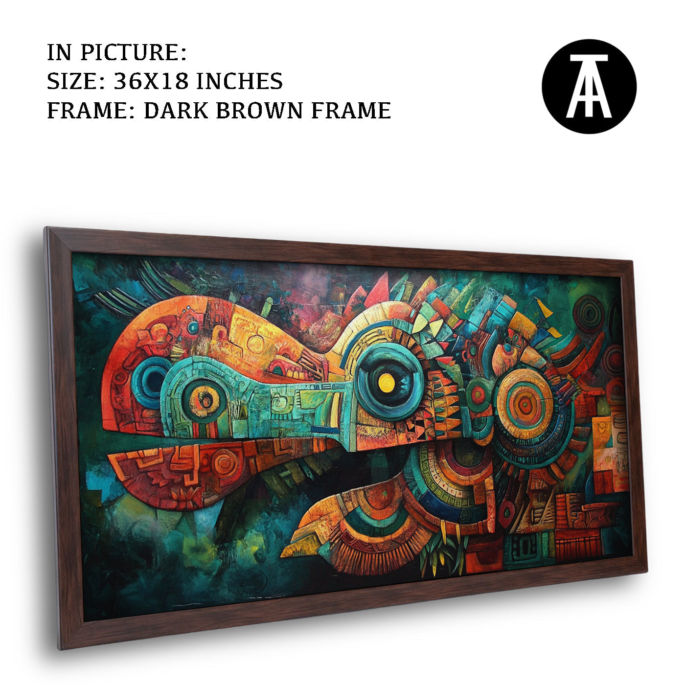 Artwork in Metal Champagne Gold Frame