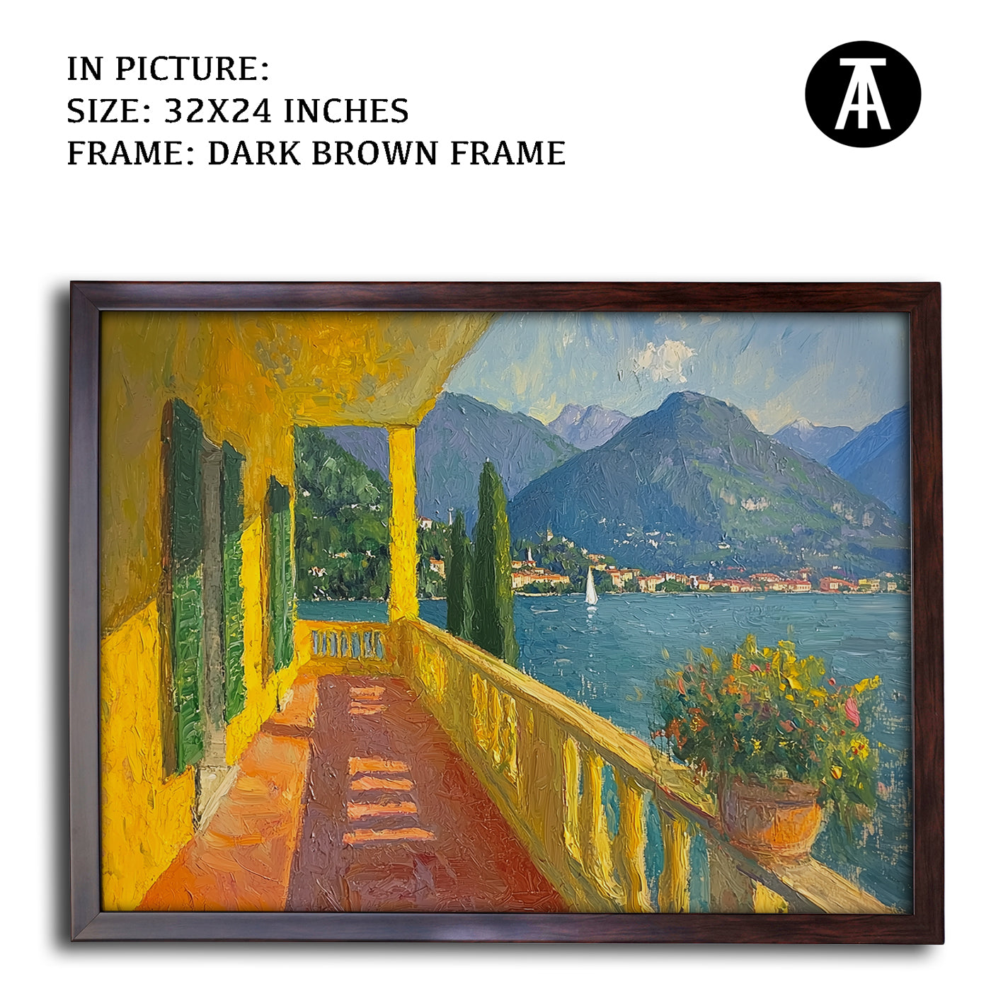 Artwork in Metal Champagne Gold Frame