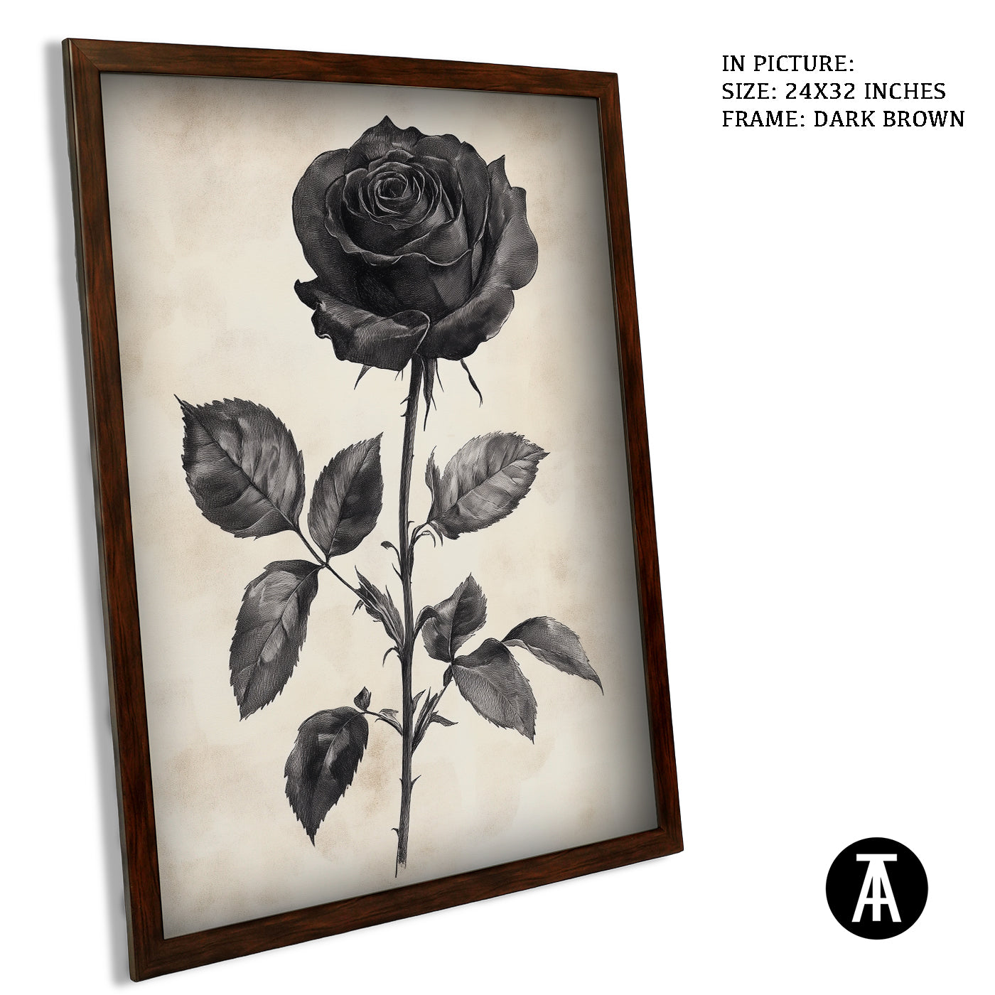 Artwork in Metal Champagne Gold Frame