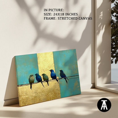 Artwork in Natural Wood Frame