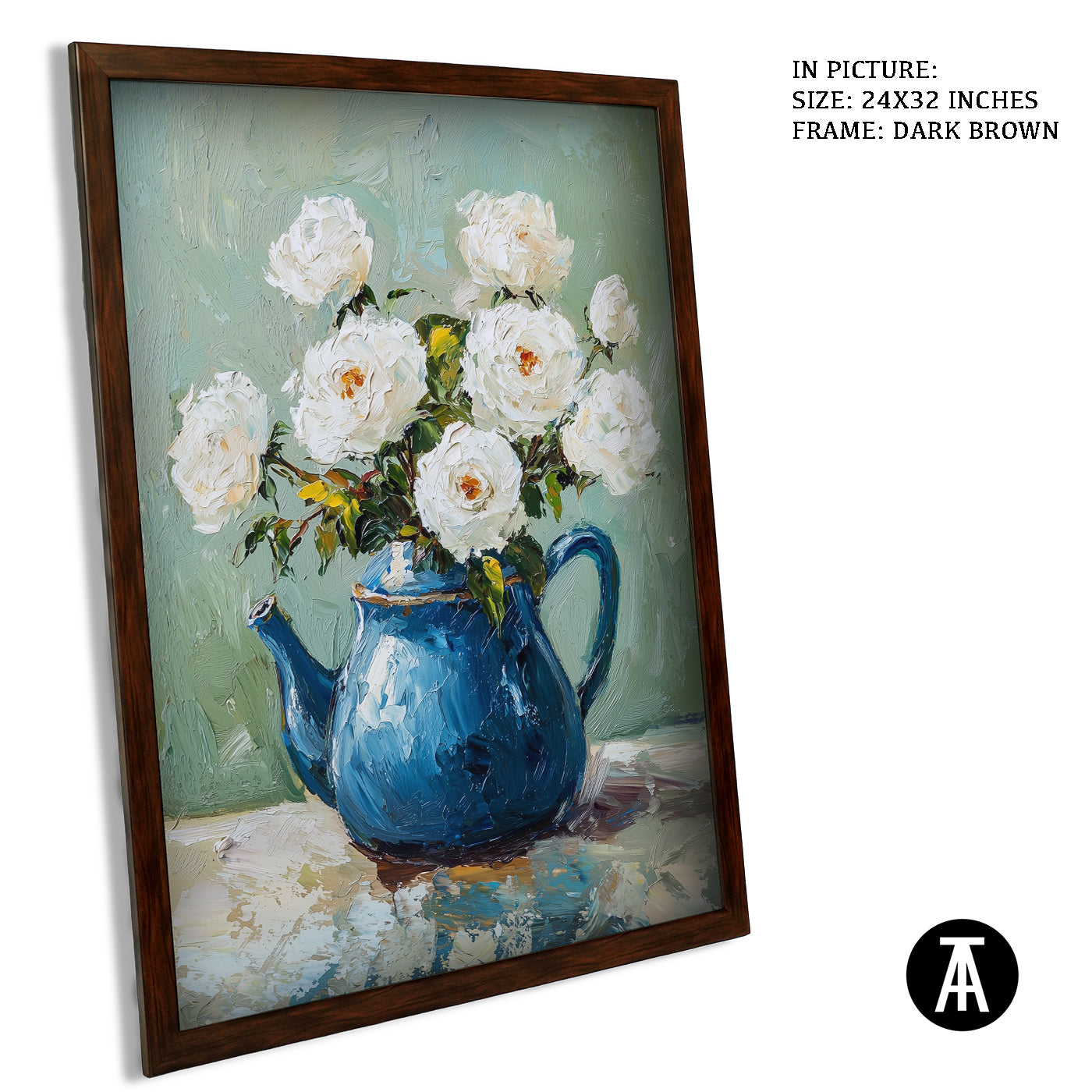 Artwork in Metal Champagne Gold Frame