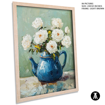 Artwork in Dark Brown Frame