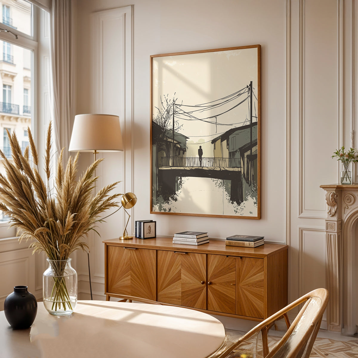 Minimalist Painting in a Lifestyle Setting