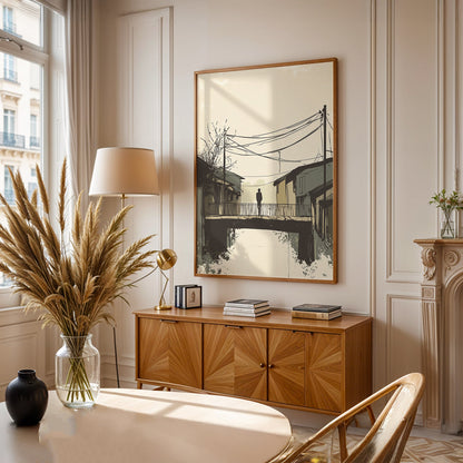 Minimalist Painting in a Lifestyle Setting