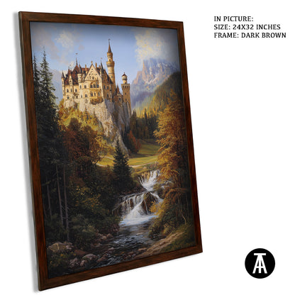 Artwork in Metal Champagne Gold Frame