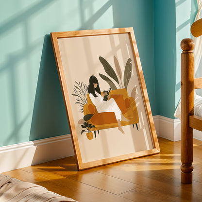 Praha Bohemian Artwork in a Lifestyle Setting