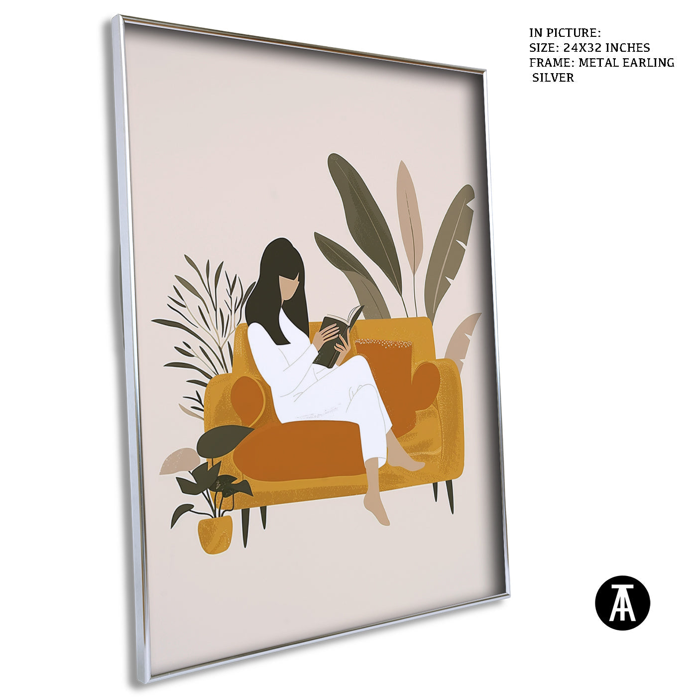 Artwork in Metal Earling Silver Frame