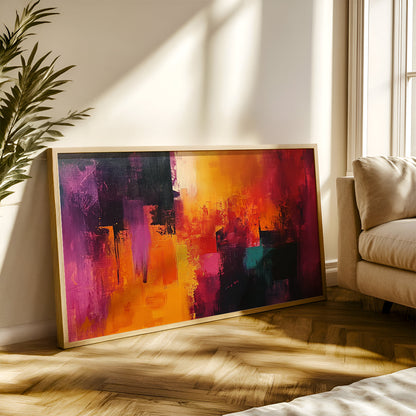 Modern Art Painting in a Lifestyle Setting
