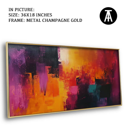 Artwork in Light Brown Frame