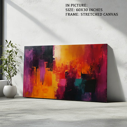 Artwork in Natural Wood Frame