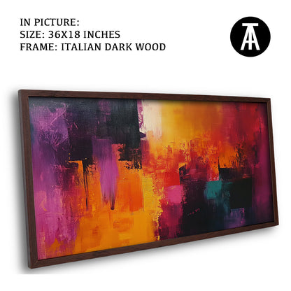 Artwork in Dark Wood Frame