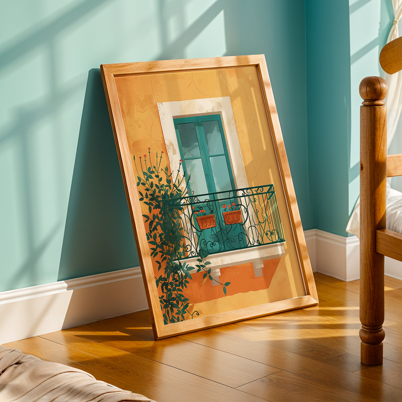 Praha Bohemian Artwork in a Lifestyle Setting
