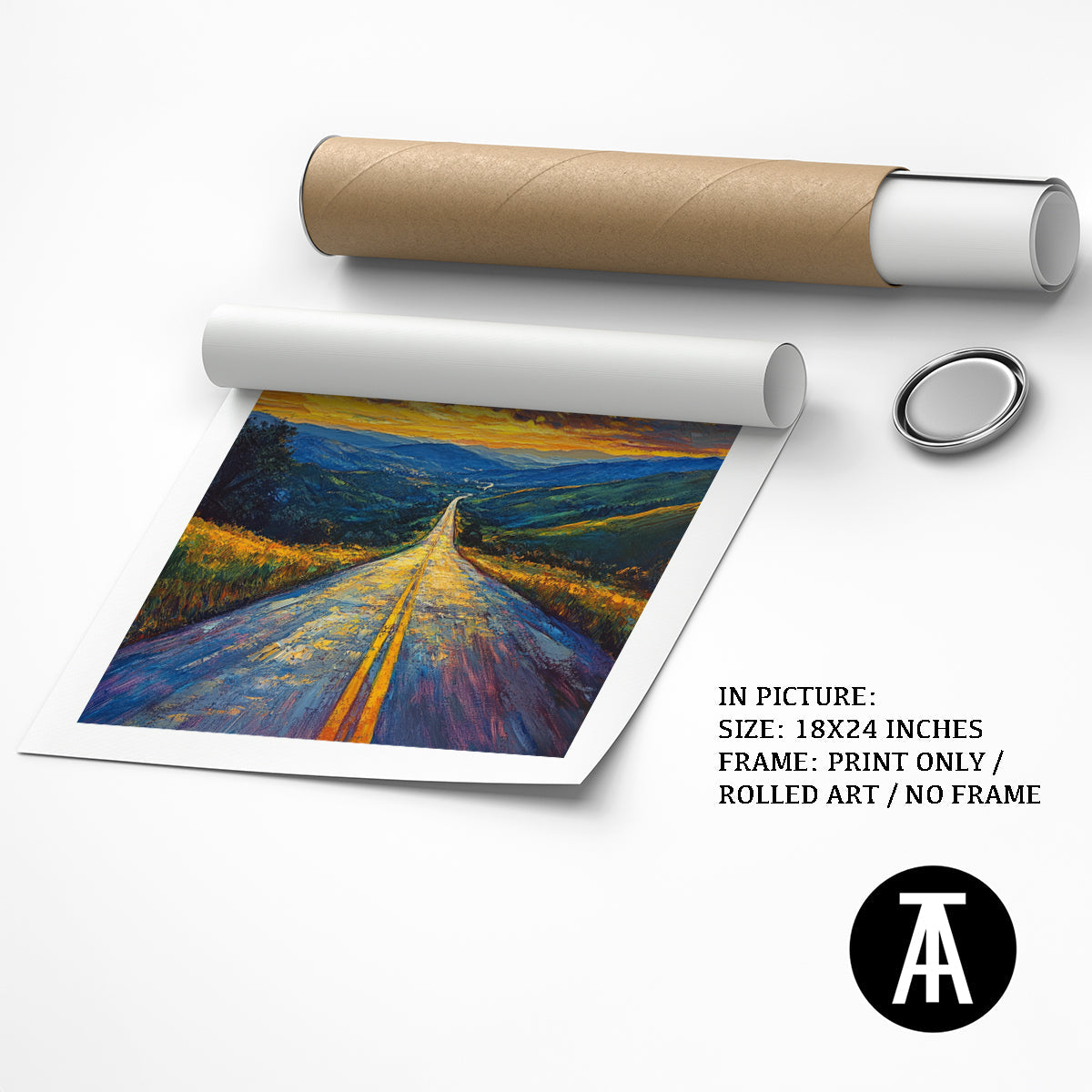 Artwork as Print Only or Rolled Art