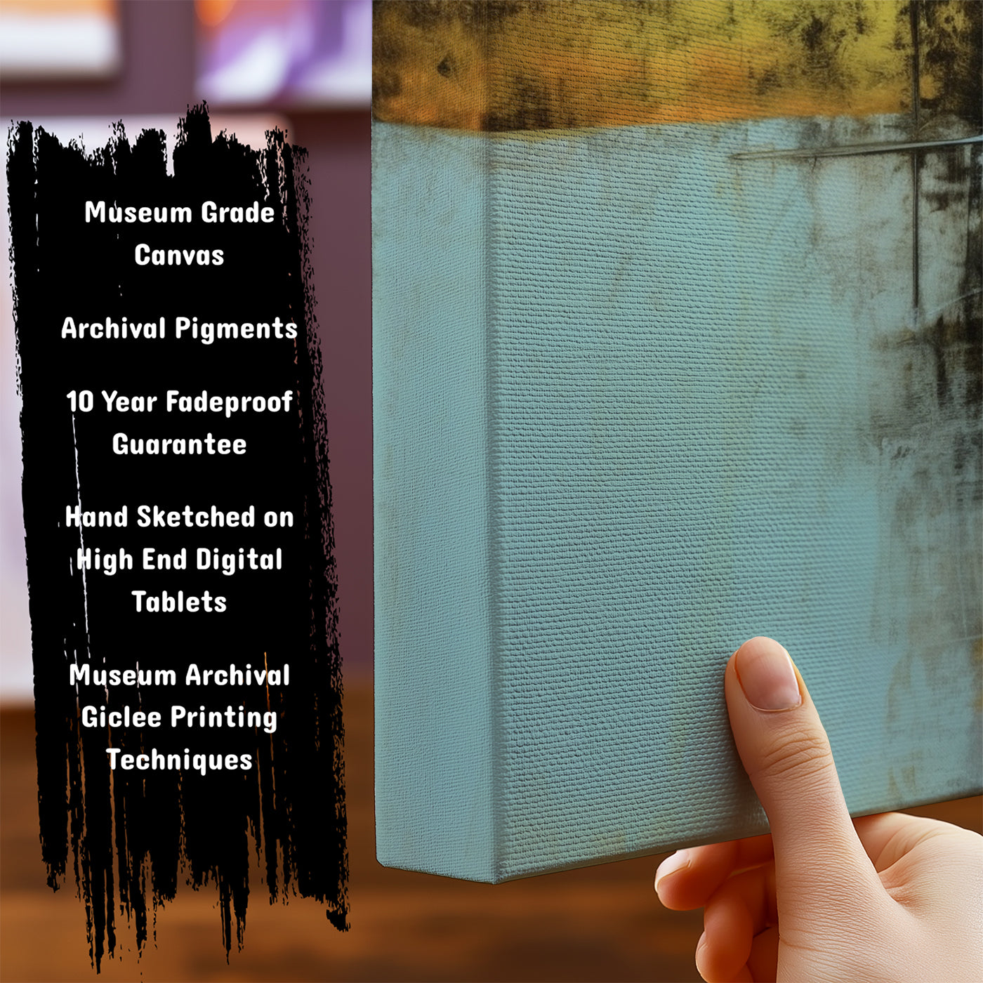 Information about Abstract Canvas Art Print