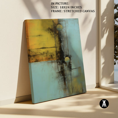 Artwork in Natural Wood Frame