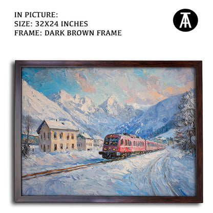 Artwork in Metal Champagne Gold Frame