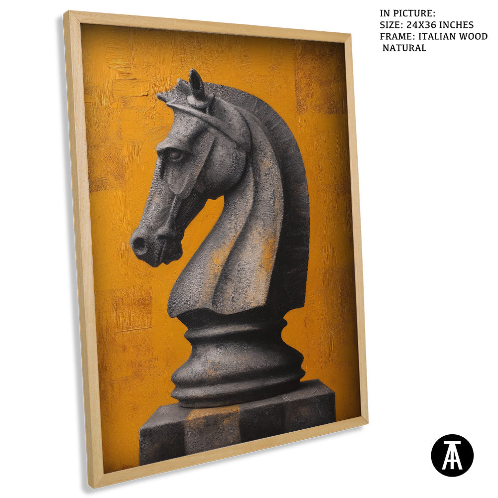Artwork in Natural Wood Frame