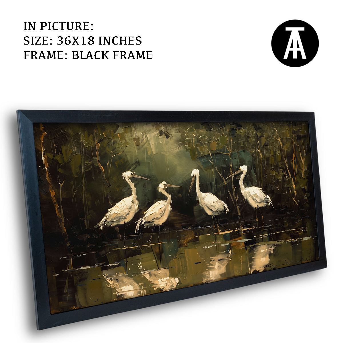 Artwork in Metal Earling Silver Frame