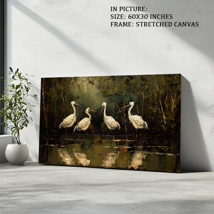 Artwork in Natural Wood Frame