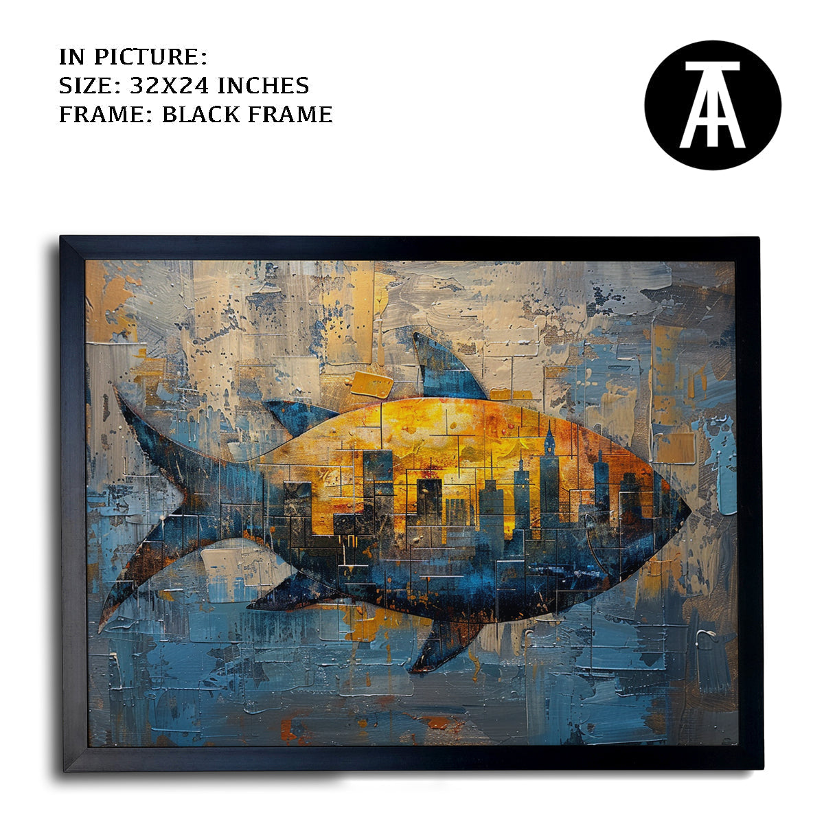 Artwork in Metal Earling Silver Frame