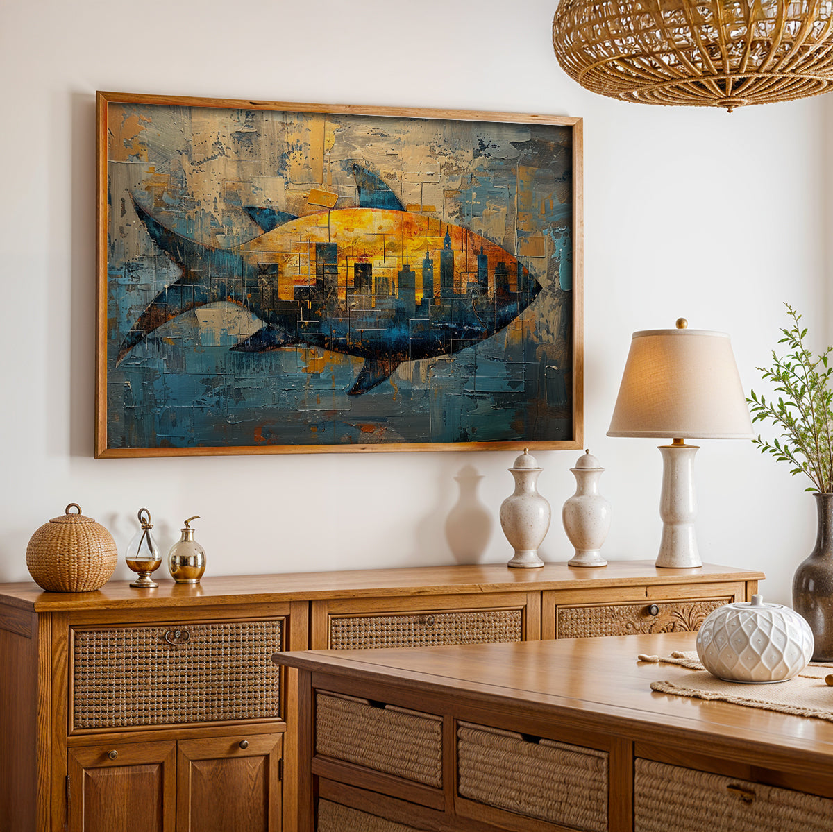 Limited Edition Painting in a Lifestyle Setting