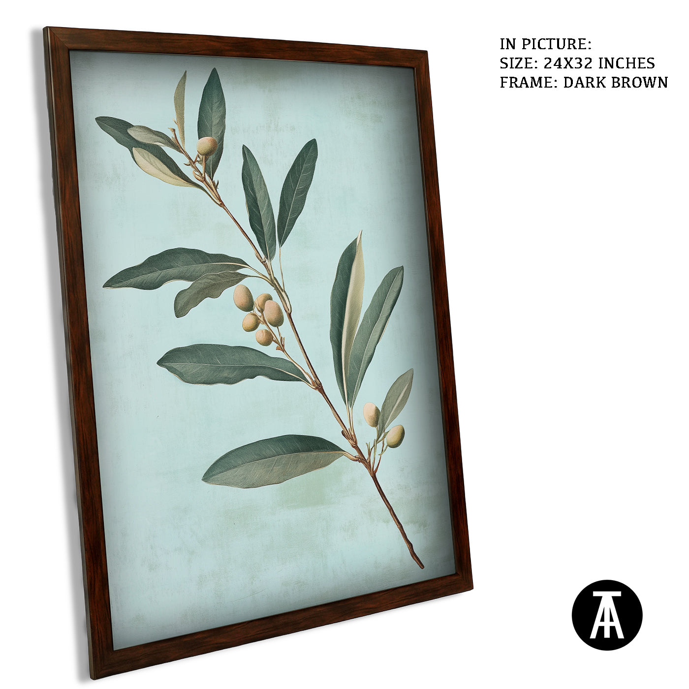 Artwork in Metal Champagne Gold Frame