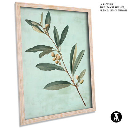 Artwork in Dark Brown Frame