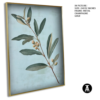 Artwork in Light Brown Frame